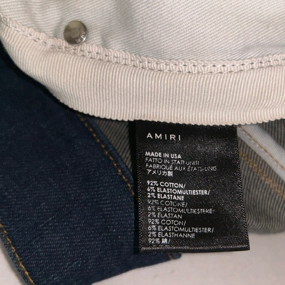 Amiri stack 5 button Cobrax original raw denim beautiful 30w 34.5”in stack Italy - Picture 15 of 17